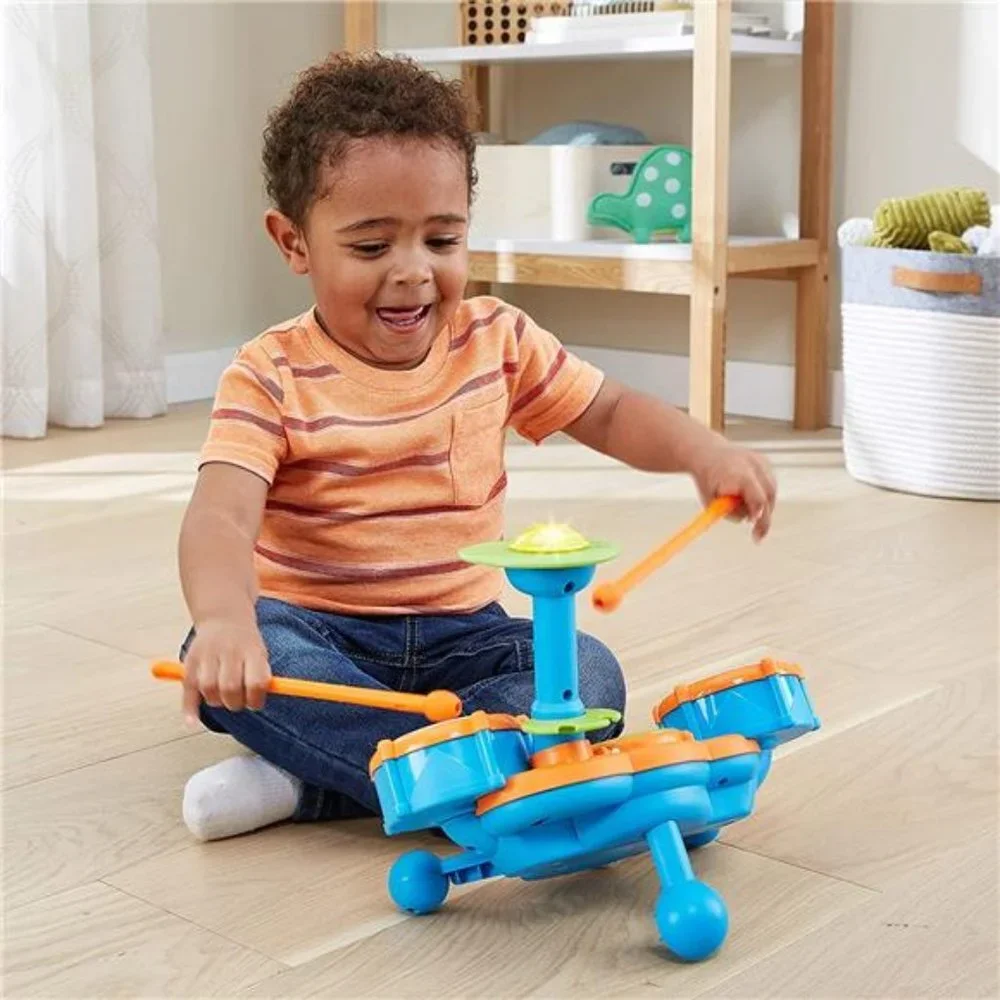 KidiBeats Kids Drum Set, Orange